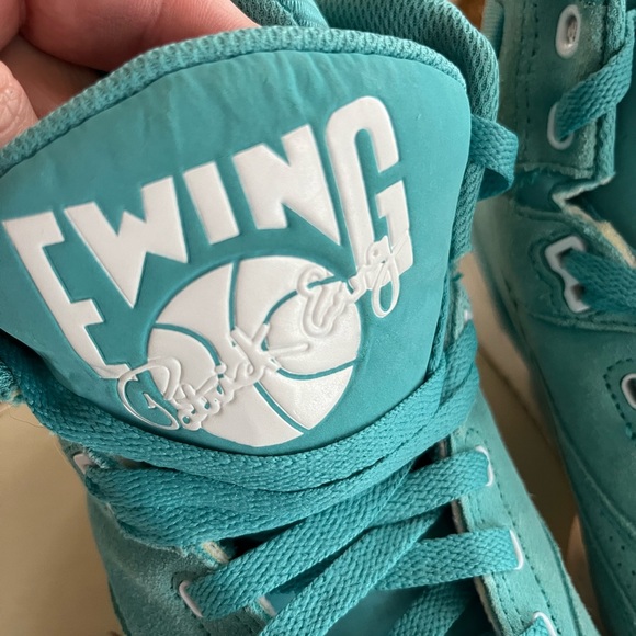 Ewing 33 Hi-top Suede Tiffany Blue size 6M - Picture 5 of 5